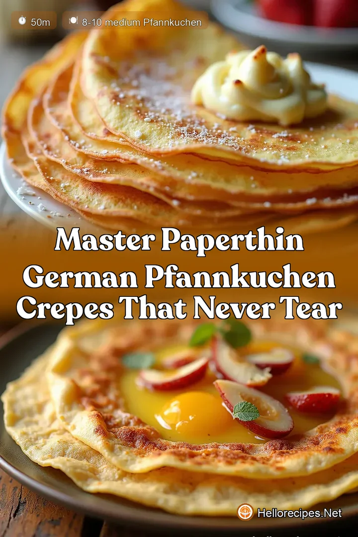 Master PaperThin German Pfannkuchen Crepes That Never Tear