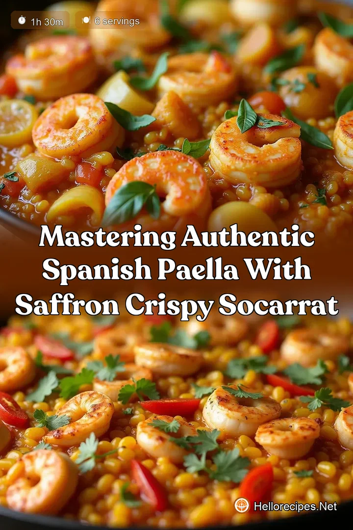 Mastering Authentic Spanish Paella with Saffron Crispy Socarrat