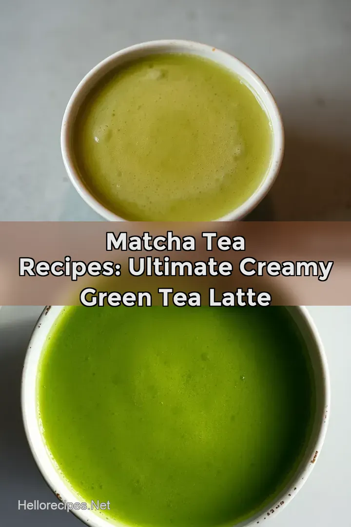 Matcha Tea Recipes: Ultimate Creamy Green Tea Latte
