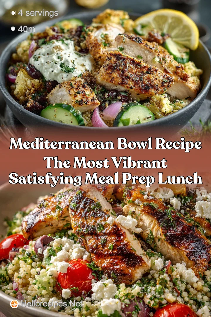 Mediterranean Bowl Recipe The Most Vibrant Satisfying Meal Prep Lunch
