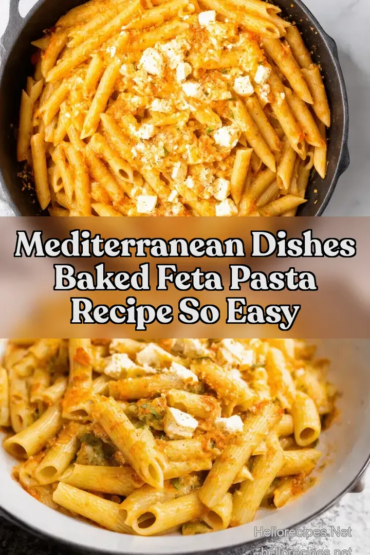Mediterranean Dishes Baked Feta Pasta Recipe So Easy
