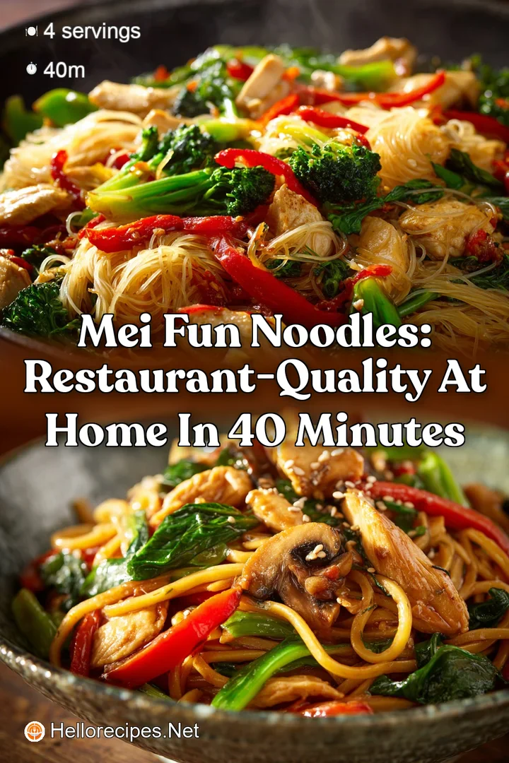 Mei Fun Noodles: Restaurant-Quality at Home in 40 Minutes