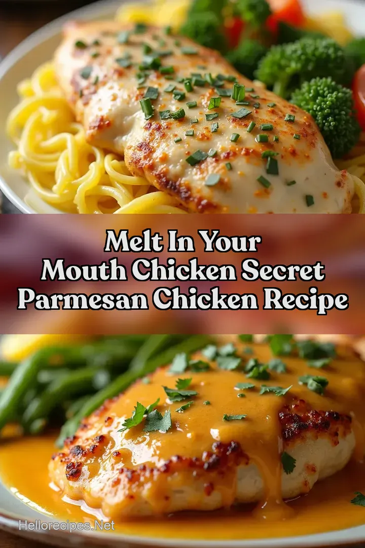 Melt In Your Mouth Chicken Secret Parmesan Chicken Recipe