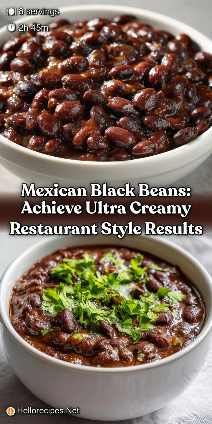 Mexican Black Beans: Achieve Ultra Creamy Restaurant Style Results