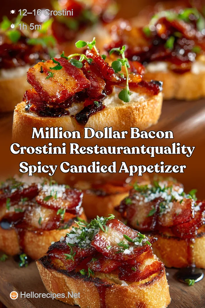 Million Dollar Bacon Crostini RestaurantQuality Spicy Candied Appetizer