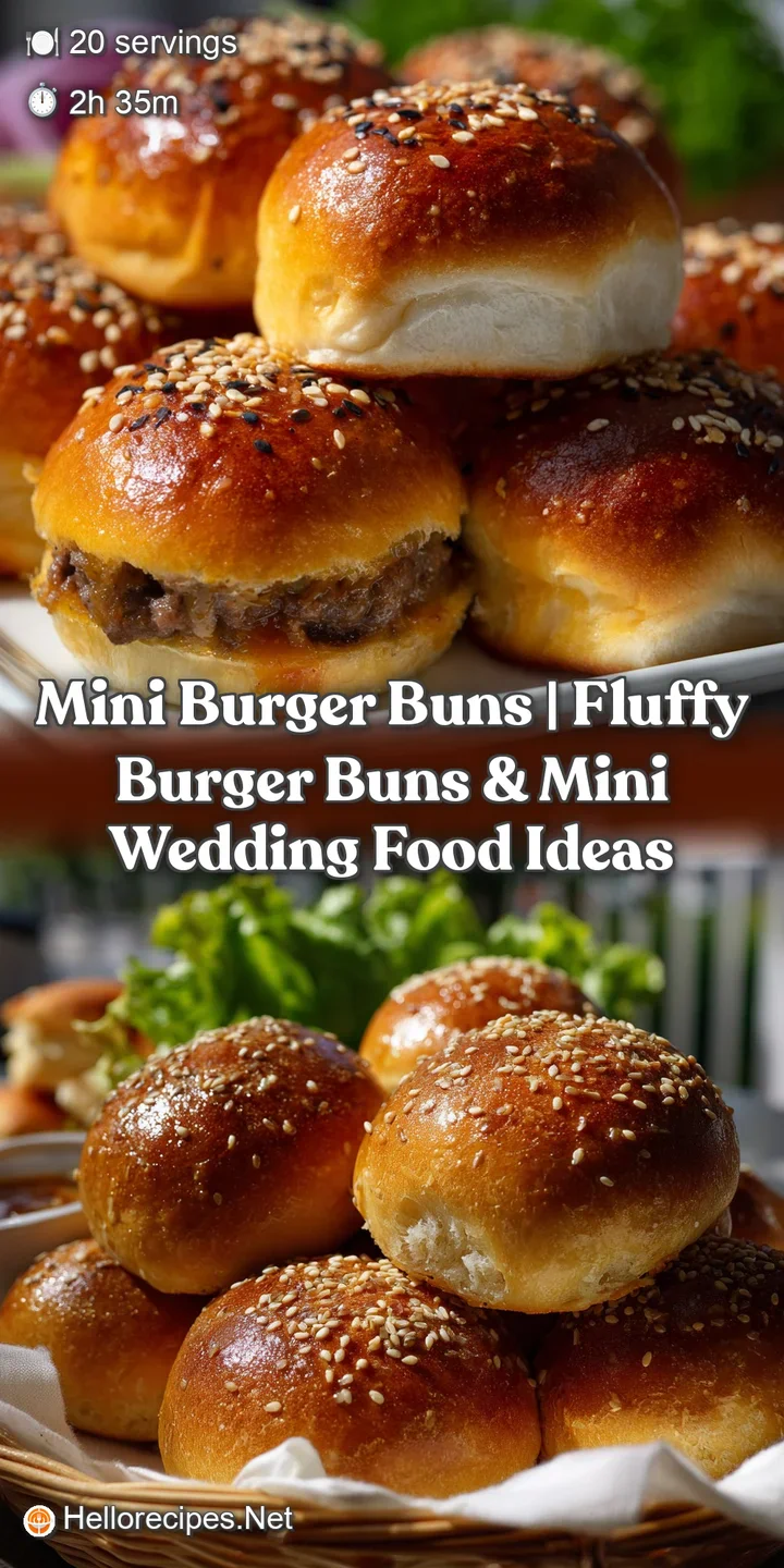 Mini Burger Buns | Fluffy Burger Buns & Mini Wedding Food Ideas