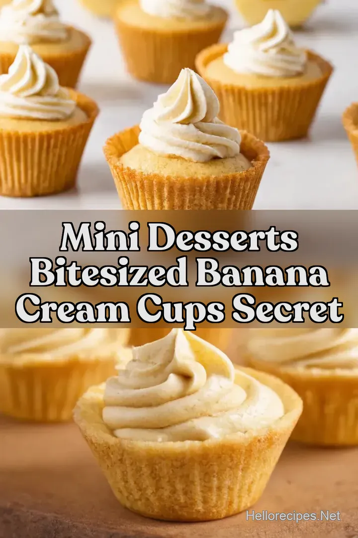 Mini Desserts BiteSized Banana Cream Cups Secret