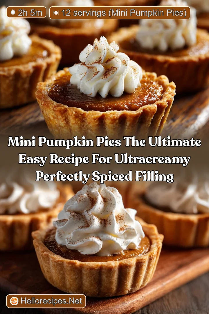 Mini Pumpkin Pies The ultimate easy recipe for ultracreamy perfectly spiced filling