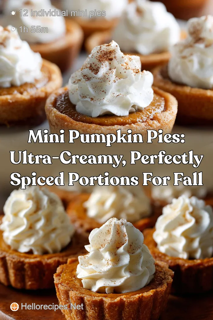 Mini Pumpkin Pies: Ultra-Creamy Perfectly Spiced Portions For Fall