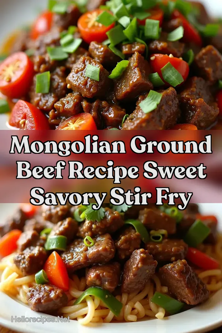Mongolian Ground Beef Recipe Sweet Savory Stir Fry