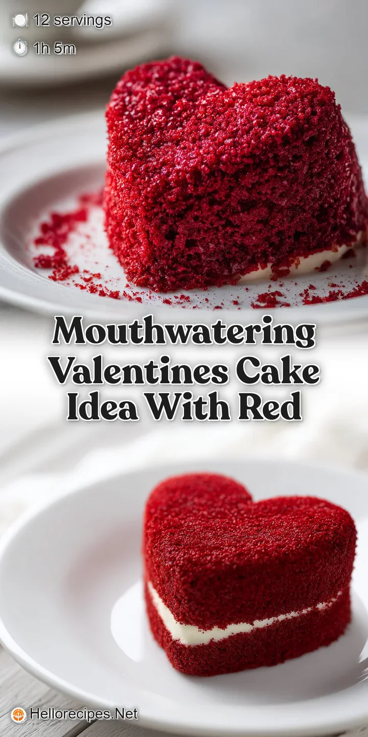 Close-up of red velvet cake revealing moist, airy texture, and rich color; decadent frosting swirls beckon with sweet temp...