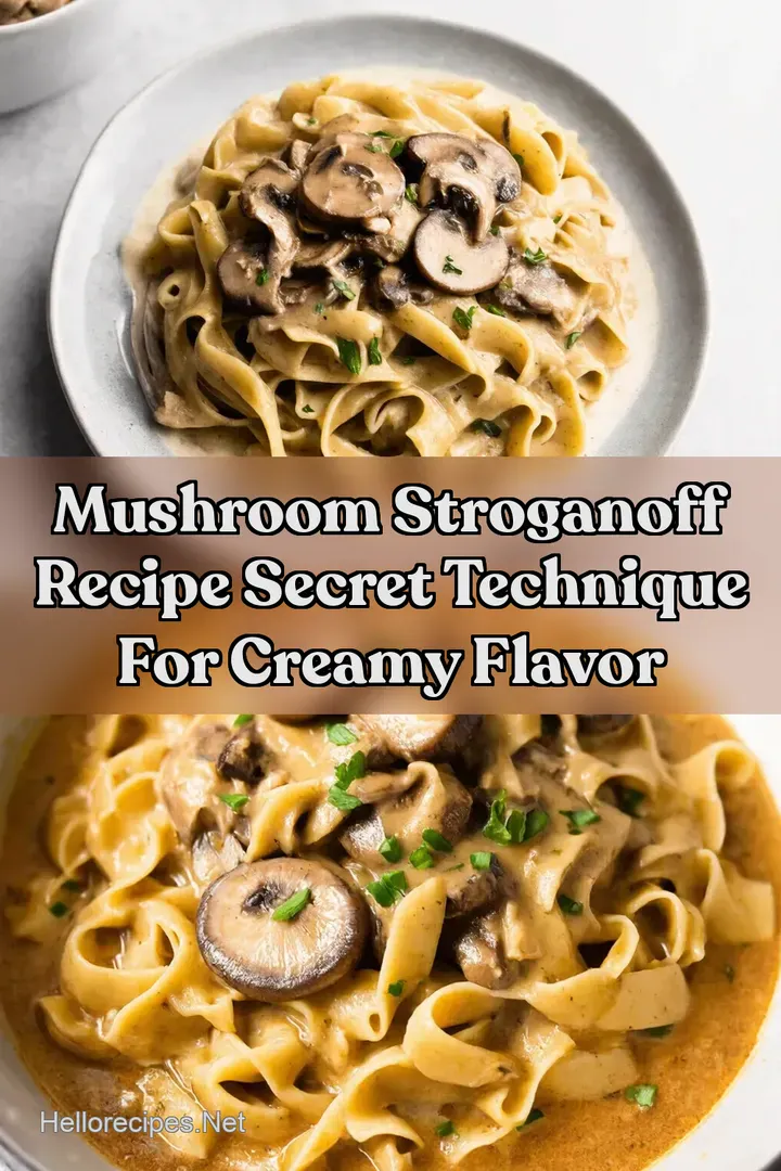 Mushroom Stroganoff Recipe Secret Technique For Creamy Flavor