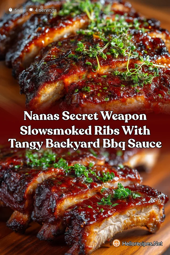 Nanas Secret Weapon SlowSmoked Ribs with Tangy Backyard BBQ Sauce