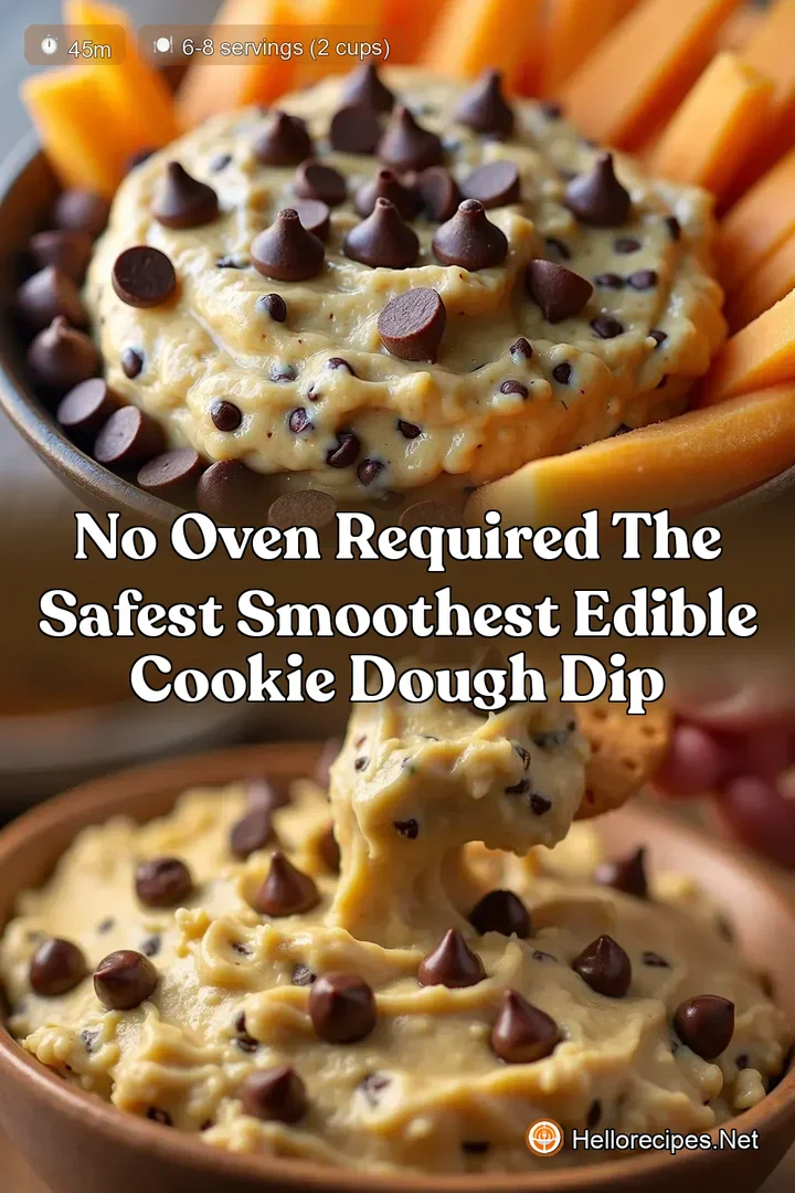 No Oven Required The Safest Smoothest Edible Cookie Dough Dip