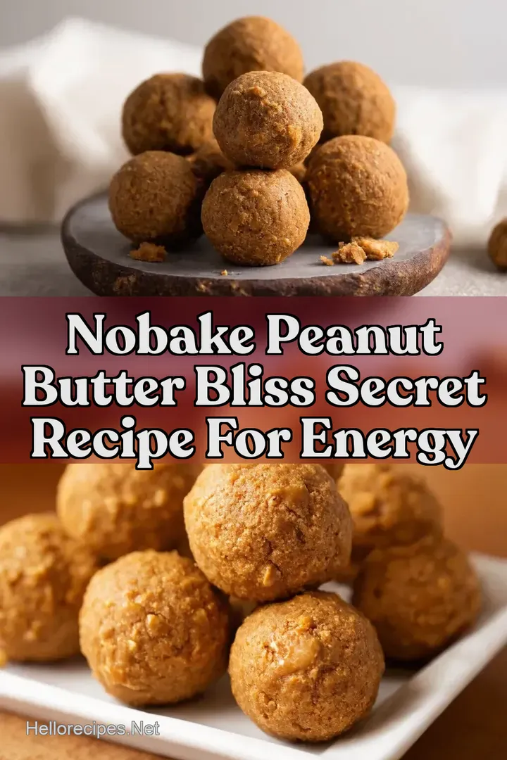NoBake Peanut Butter Bliss Secret Recipe For Energy