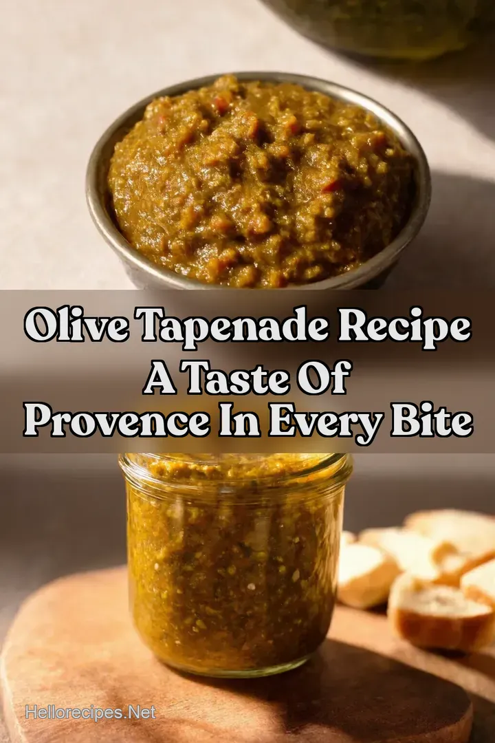 Olive Tapenade Recipe A Taste of Provence in Every Bite : PIN FOR LATER Olive Tapenade Recipe A Taste of Provence in Every Bite