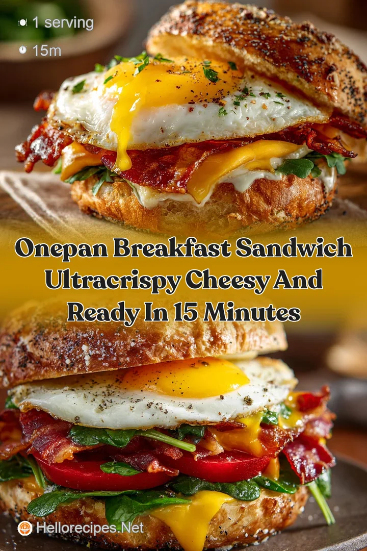 OnePan Breakfast Sandwich UltraCrispy Cheesy and Ready in 15 Minutes