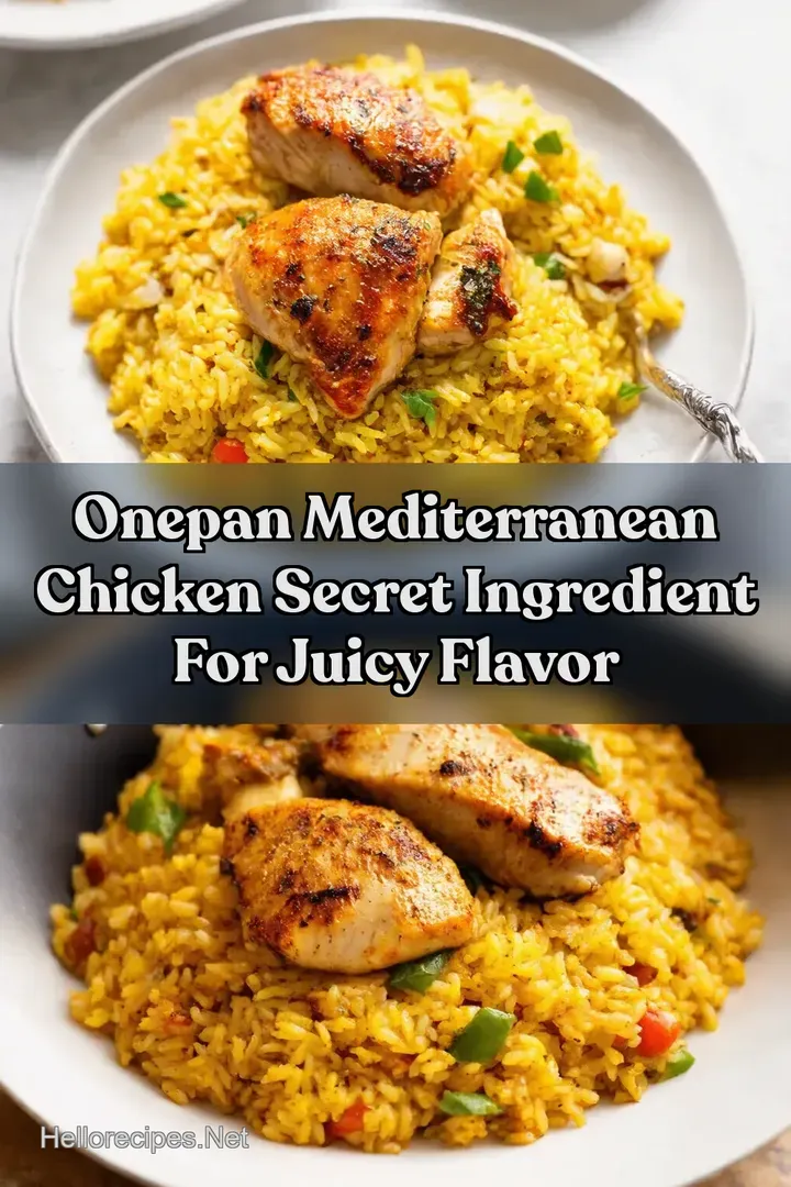 OnePan Mediterranean Chicken Secret Ingredient for Juicy Flavor