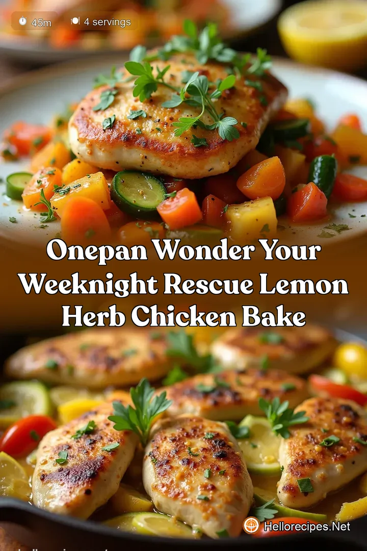 OnePan Wonder Your Weeknight Rescue Lemon Herb Chicken Bake