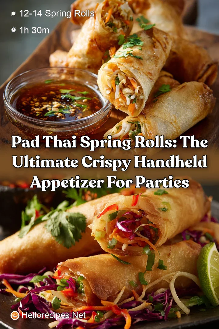 Pad Thai Spring Rolls: The Ultimate Crispy Handheld Appetizer for Parties