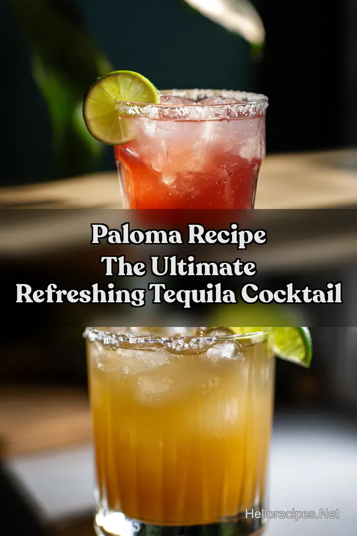 Paloma Recipe The Ultimate Refreshing Tequila Cocktail : PIN FOR LATER Paloma Recipe The Ultimate Refreshing Tequila Cocktail