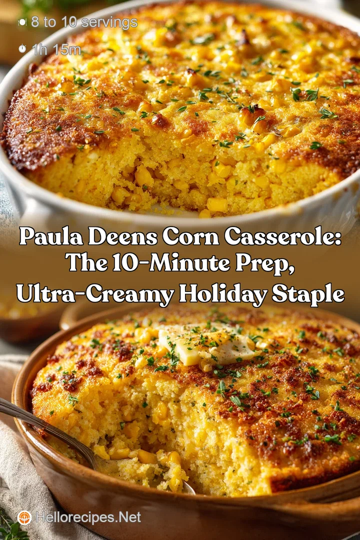 Paula Deens Corn Casserole: The 10-Minute Prep Ultra-Creamy Holiday Staple
