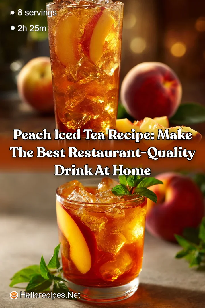 Peach Iced Tea Recipe: Make the Best Restaurant-Quality Drink at Home