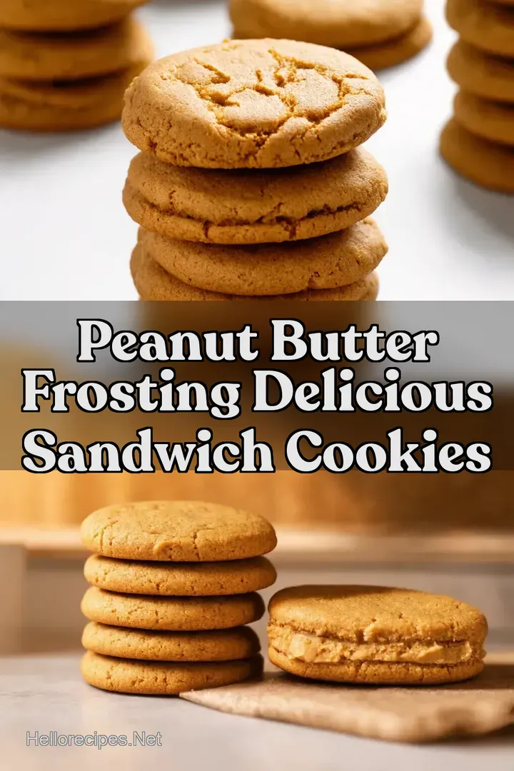 Peanut Butter Frosting Delicious Sandwich Cookies