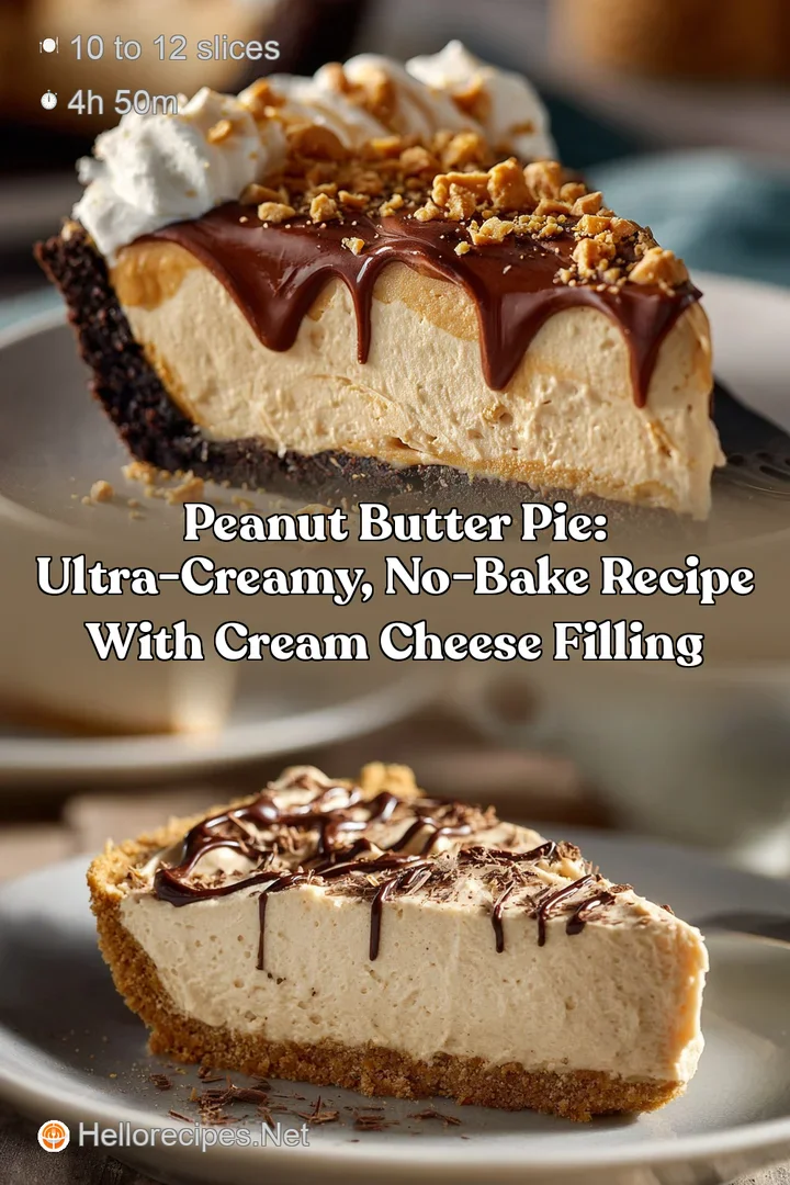 Peanut Butter Pie: Ultra-Creamy No-Bake Recipe With Cream Cheese Filling