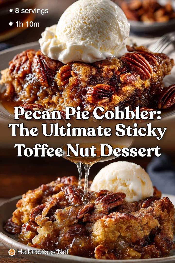 Pecan Pie Cobbler: The Ultimate Sticky Toffee Nut Dessert