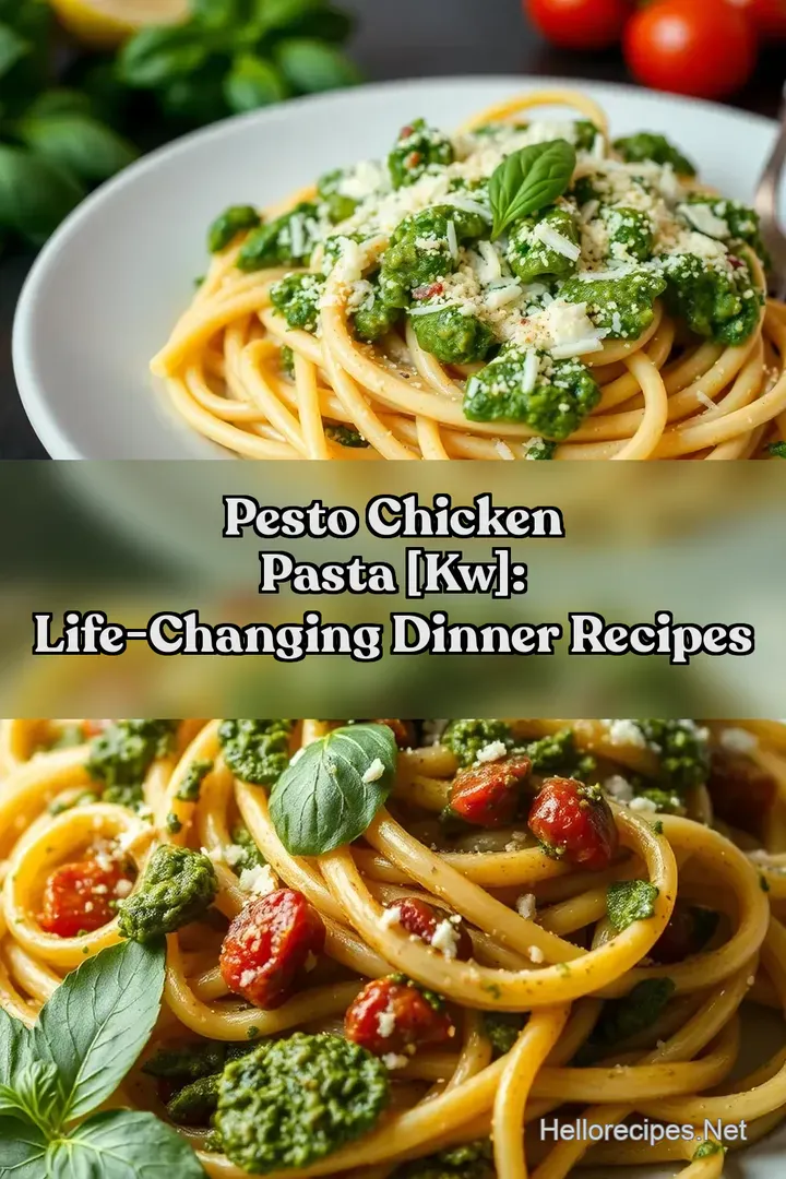 Pesto Chicken Pasta [kw]: Life-Changing Dinner Recipes