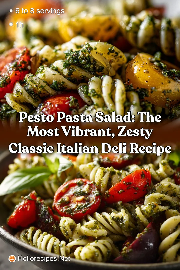 Pesto Pasta Salad: The Most Vibrant Zesty Classic Italian Deli Recipe