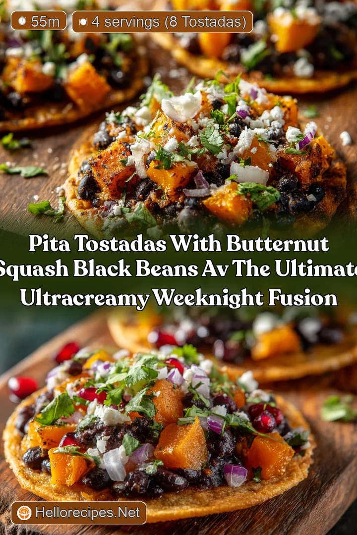 Pita Tostadas with Butternut Squash Black Beans Av The Ultimate UltraCreamy Weeknight Fusion