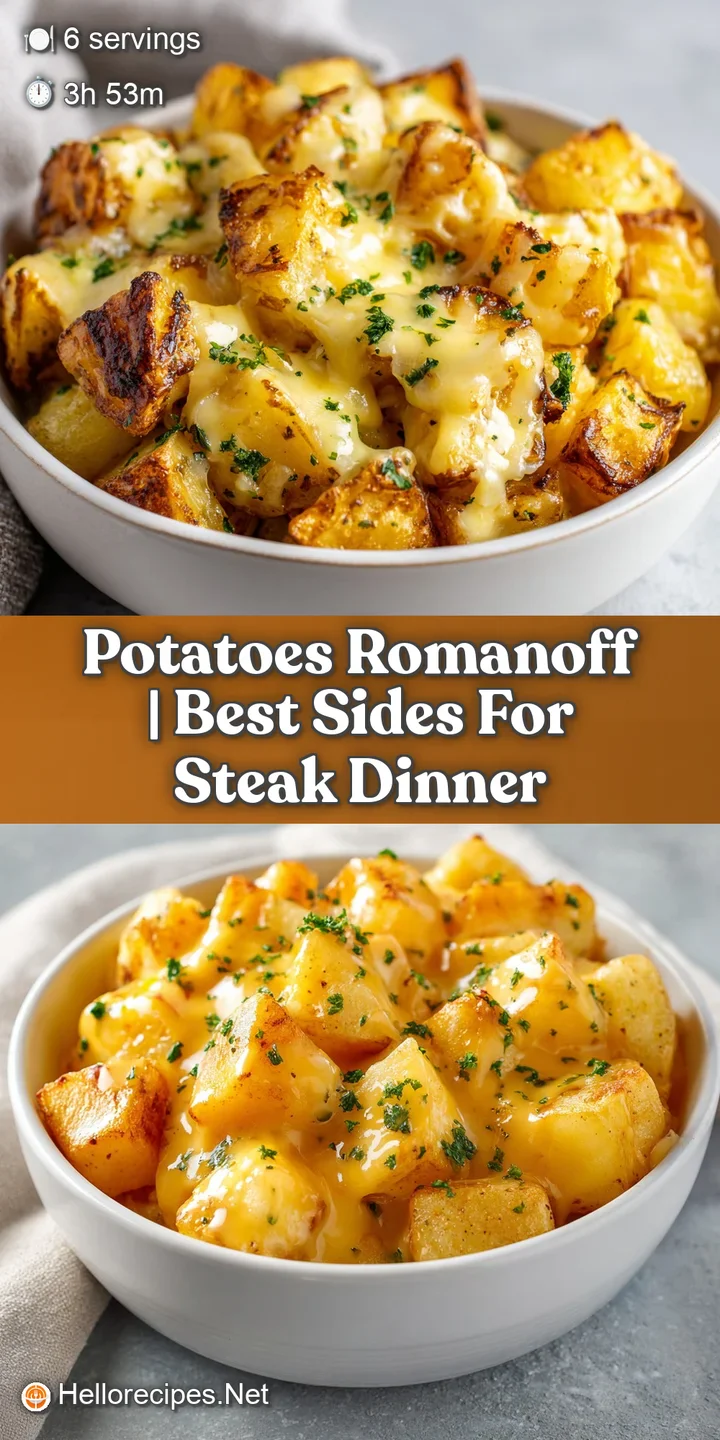 Close-up of tender, buttery potato cubes coated in a thick, glossy white cream sauce with a sprinkle of red spice.