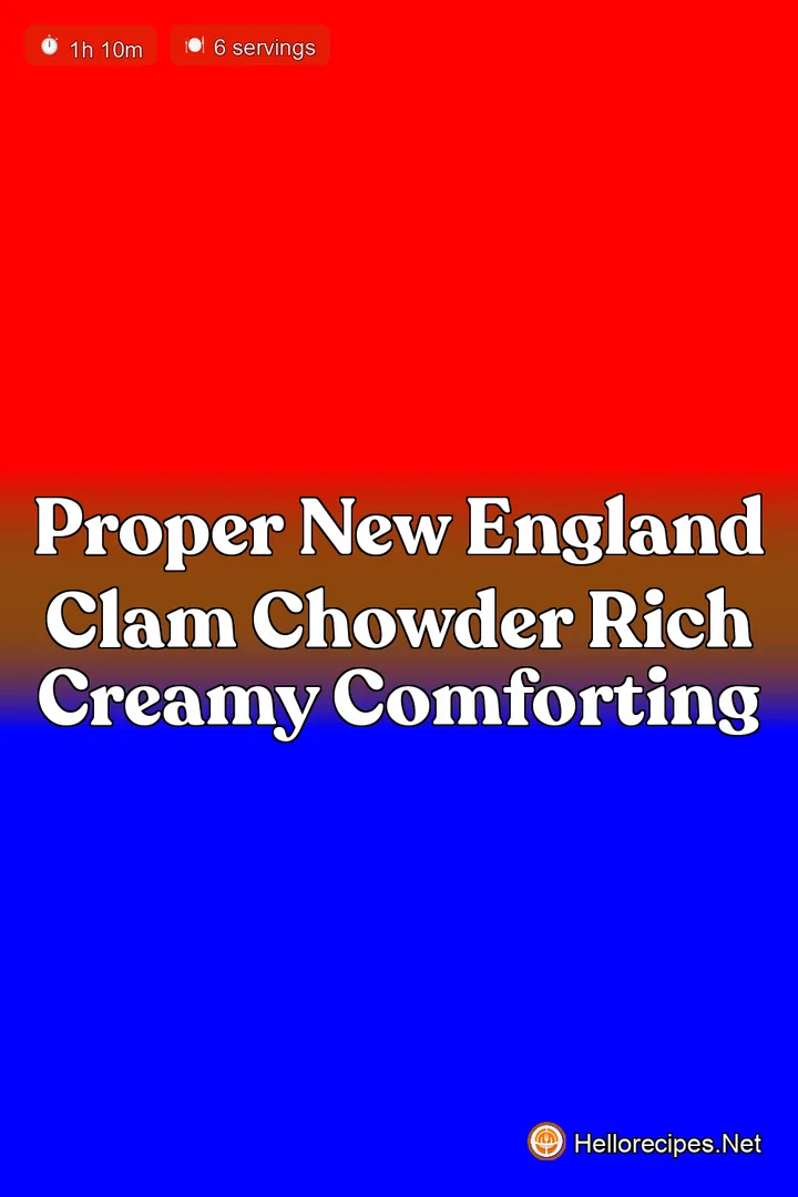 Proper New England Clam Chowder Rich Creamy Comforting
