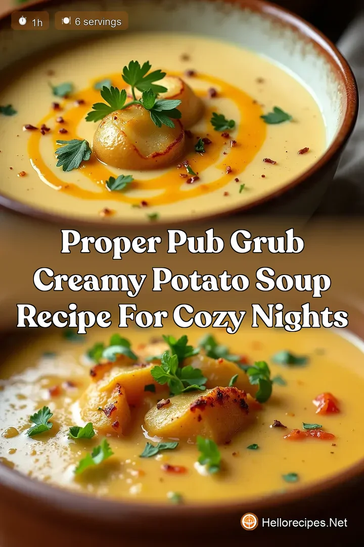 Proper Pub Grub Creamy Potato Soup Recipe for Cozy Nights