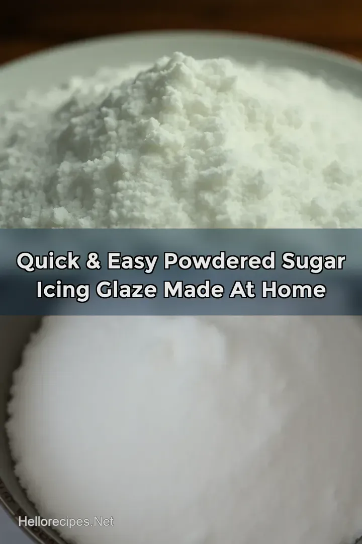 Quick & Easy Powdered Sugar Icing Glaze Made at Home