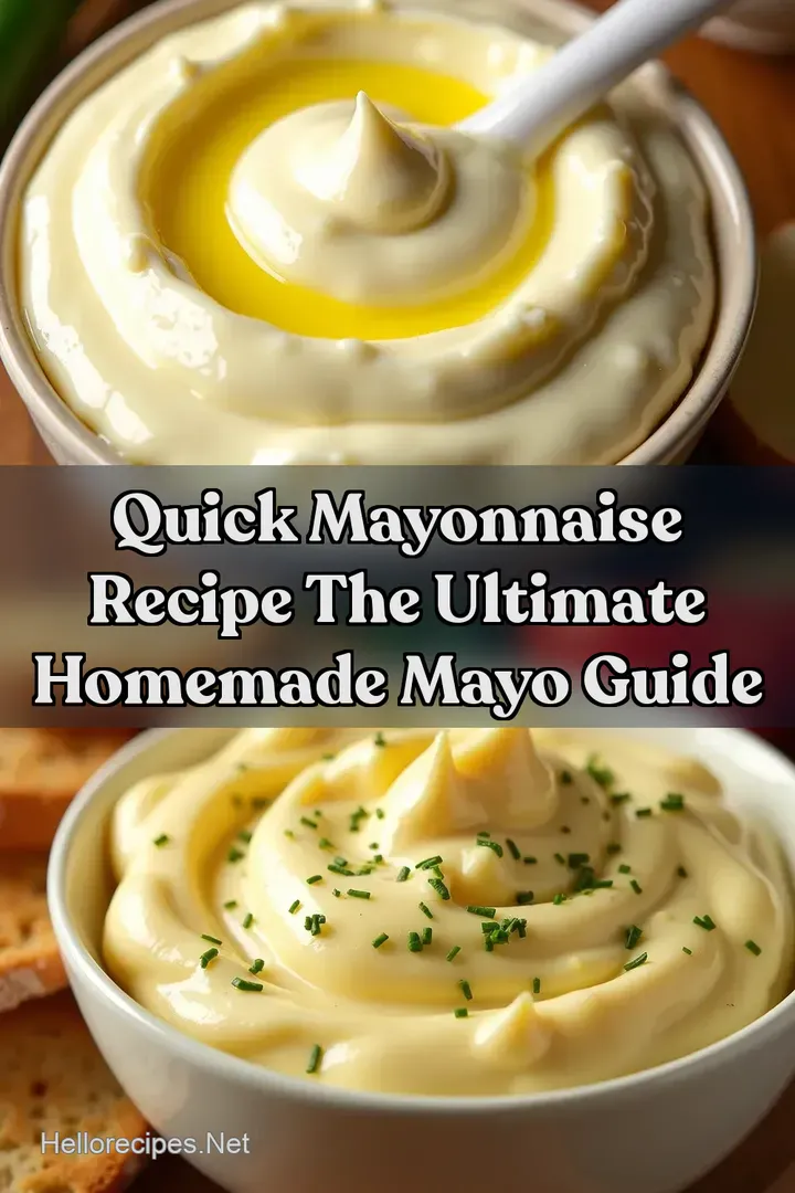 Quick Mayonnaise Recipe The Ultimate Homemade Mayo Guide