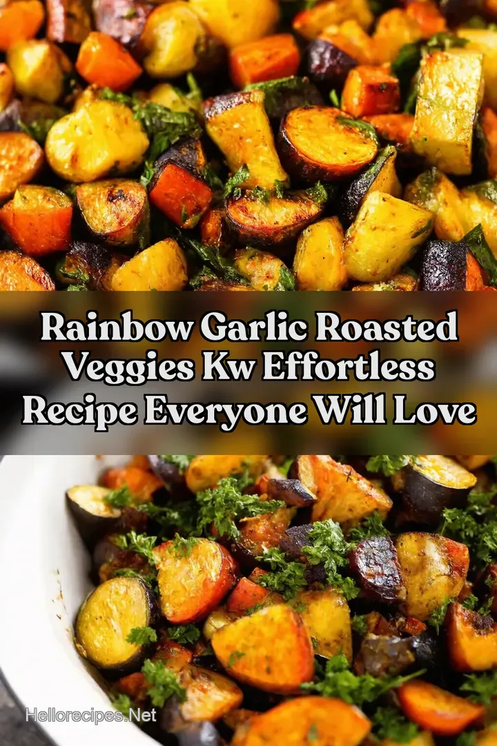 Rainbow Garlic Roasted Veggies kw Effortless Recipe Everyone Will Love