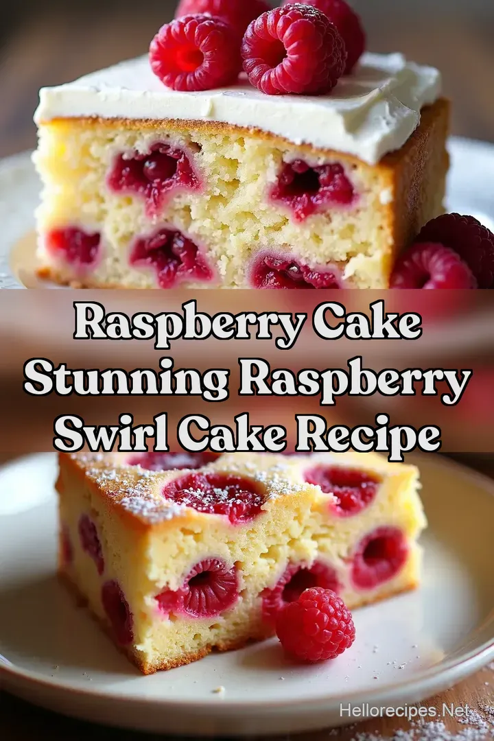 Raspberry Cake Stunning Raspberry Swirl Cake Recipe
