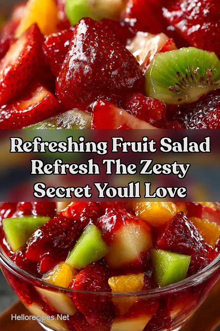 Refreshing Fruit Salad Refresh The Zesty Secret Youll Love