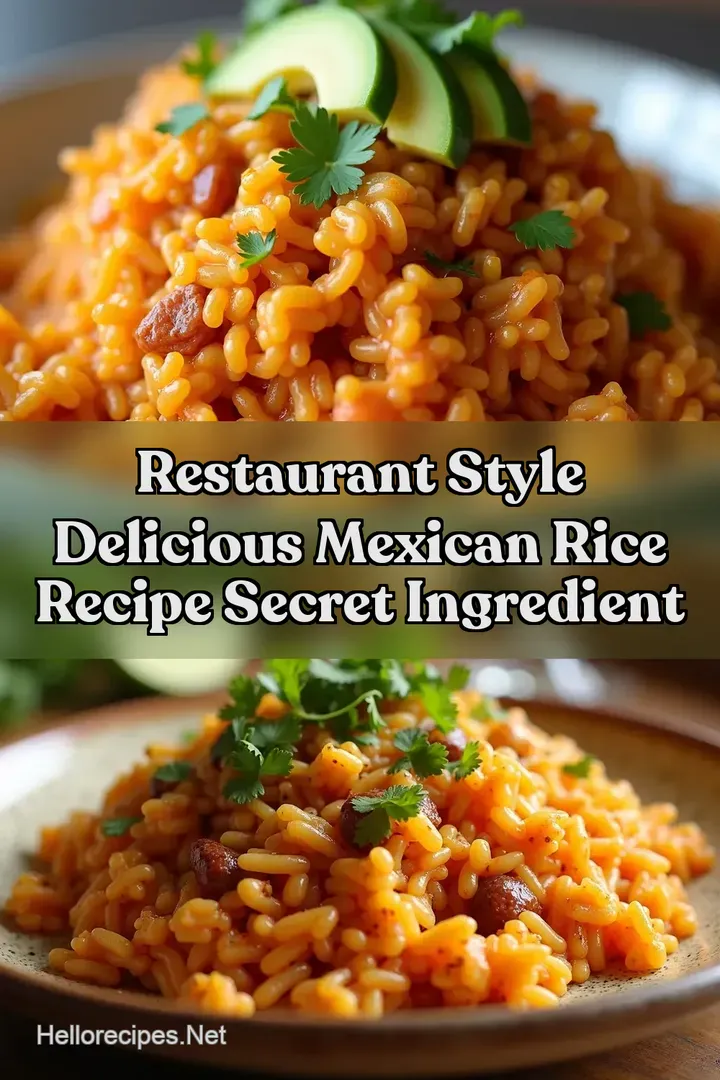 Restaurant Style Delicious Mexican Rice Recipe Secret Ingredient