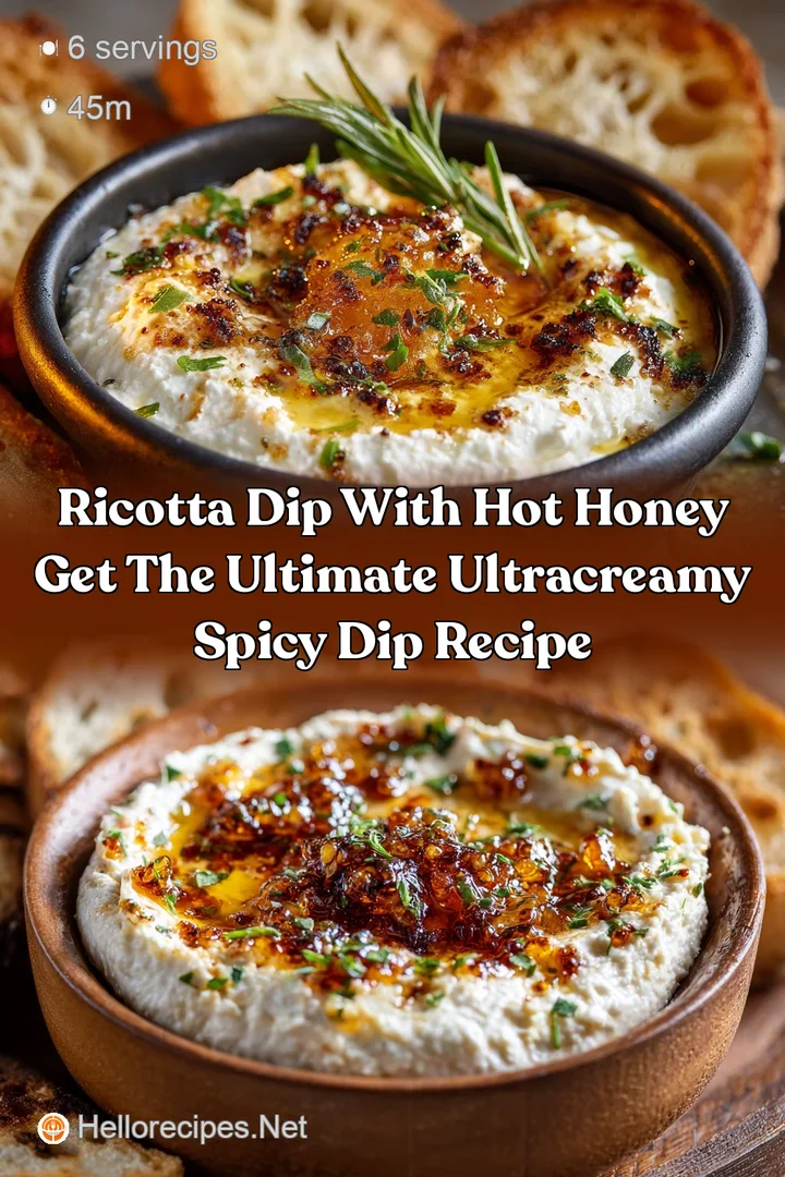 Ricotta Dip with Hot Honey Get the Ultimate UltraCreamy Spicy Dip Recipe