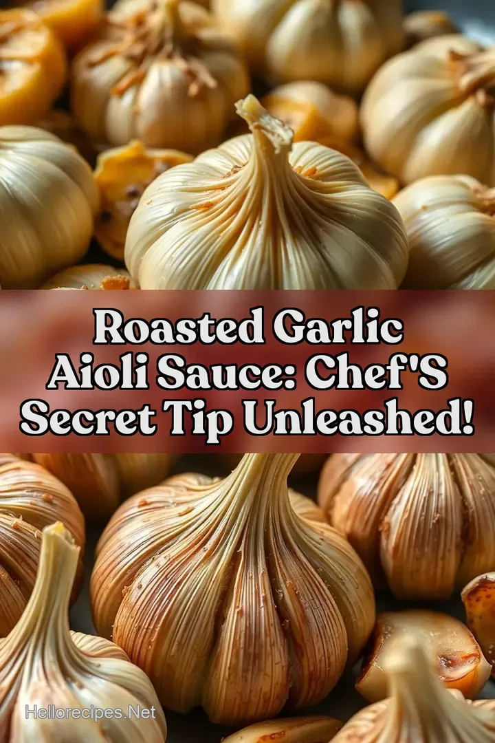 Roasted Garlic Aioli Sauce: Chef s Secret Tip Unleashed!
