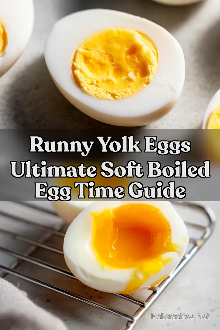 Runny Yolk Eggs Ultimate Soft Boiled Egg Time Guide : PIN FOR LATER Runny Yolk Eggs Ultimate Soft Boiled Egg Time Guide