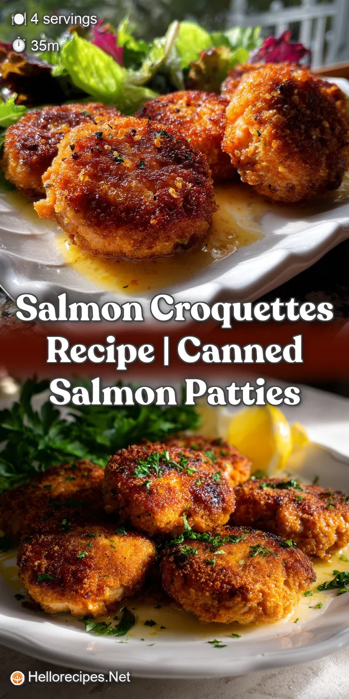 Close-up of a flaky salmon croquette revealing a soft, velvety interior, promising a delightful contrast of textures and f...