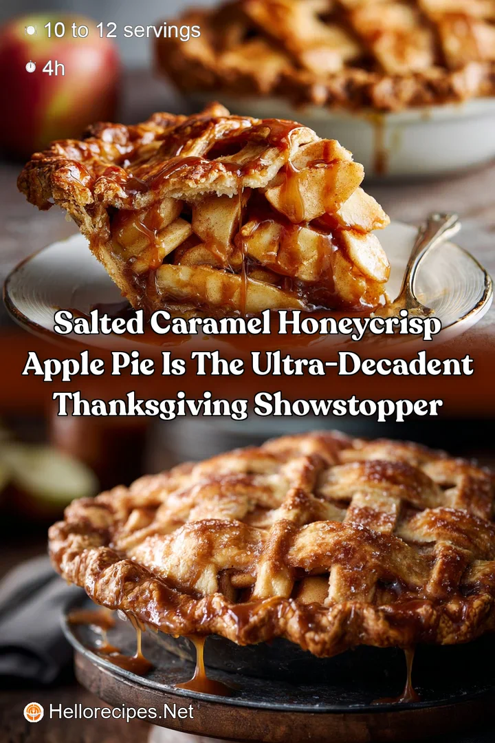 Salted Caramel Honeycrisp Apple Pie is the ultra-decadent Thanksgiving showstopper