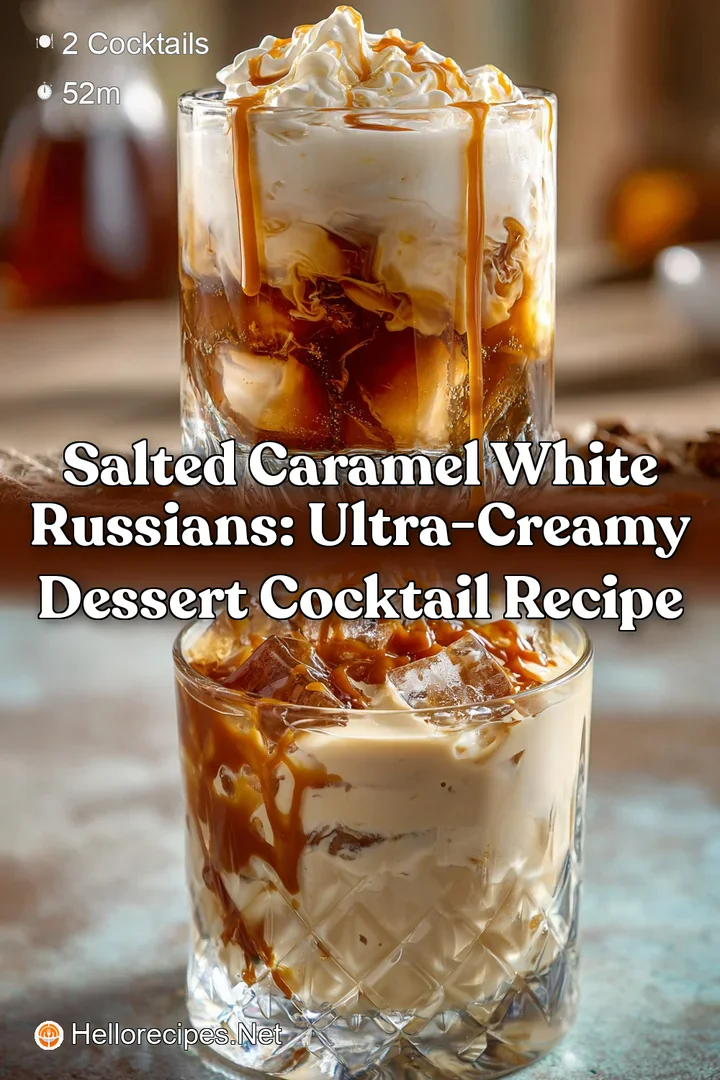 Salted Caramel White Russians: Ultra-Creamy Dessert Cocktail Recipe