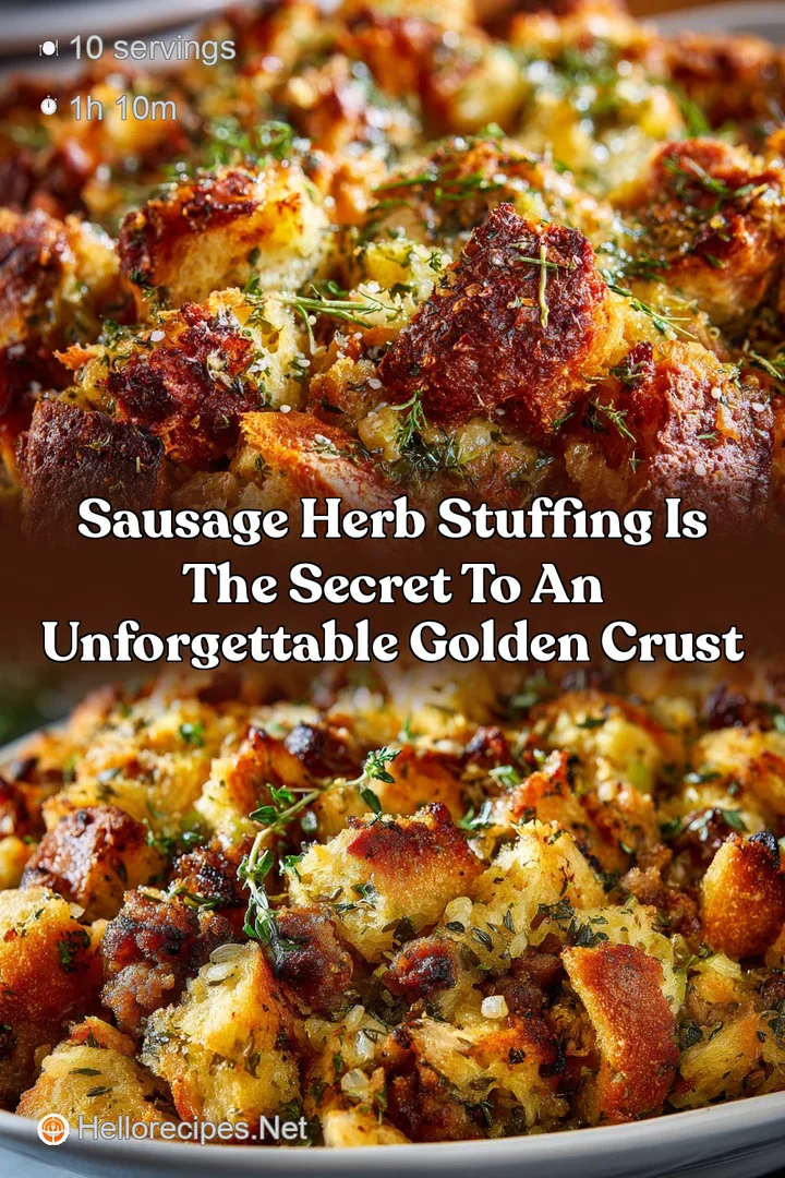 Sausage Herb Stuffing is the Secret to an Unforgettable Golden Crust