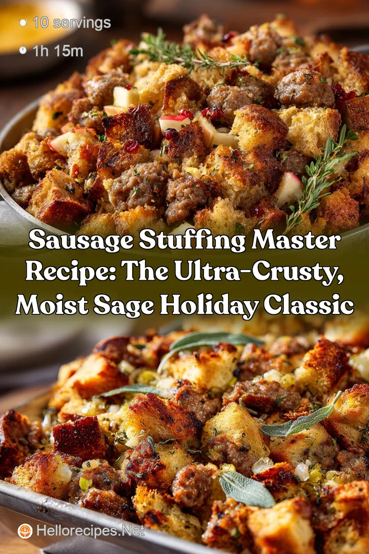 Sausage Stuffing Master Recipe: The Ultra-Crusty Moist Sage Holiday Classic